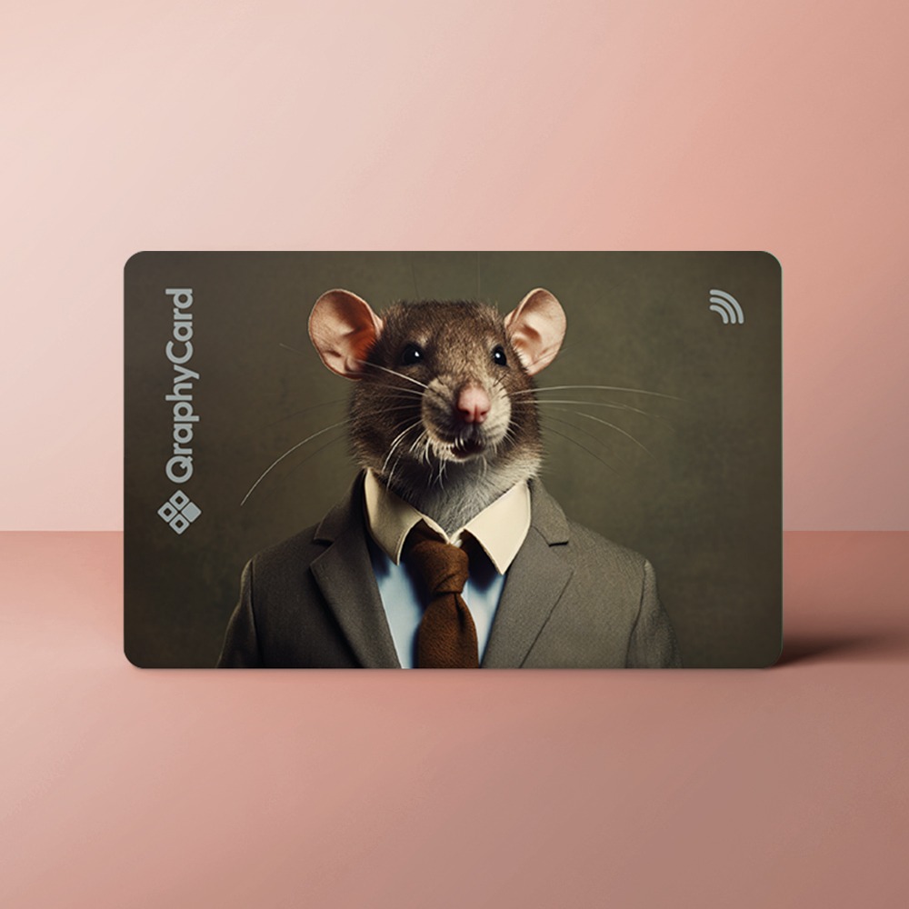 NFC Visitekaart Animals inc. – Muis