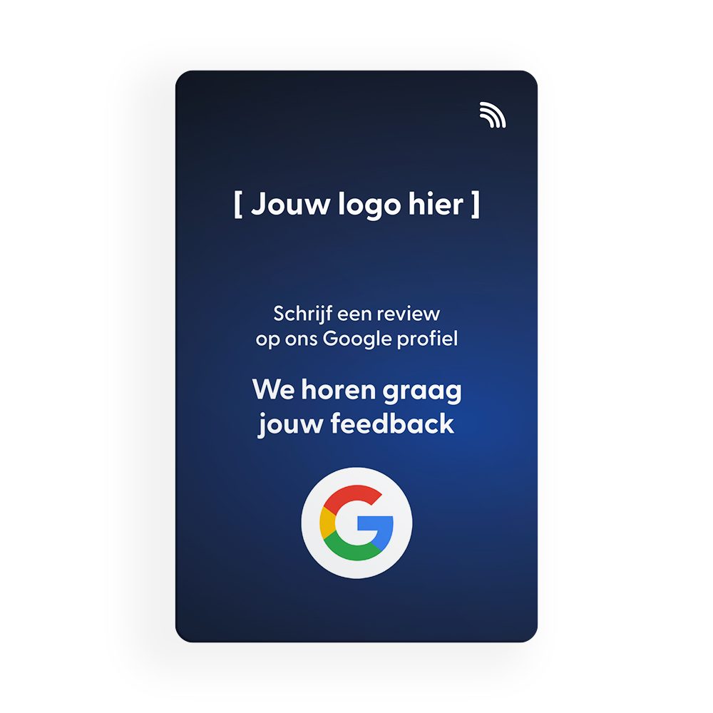 Google Review kaart – Eigen logo
