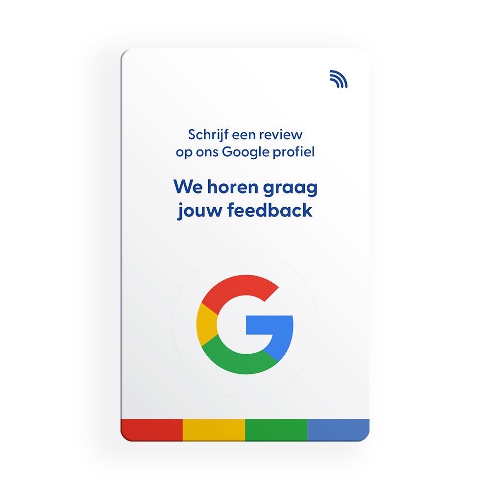 Google Review kaart – Wit
