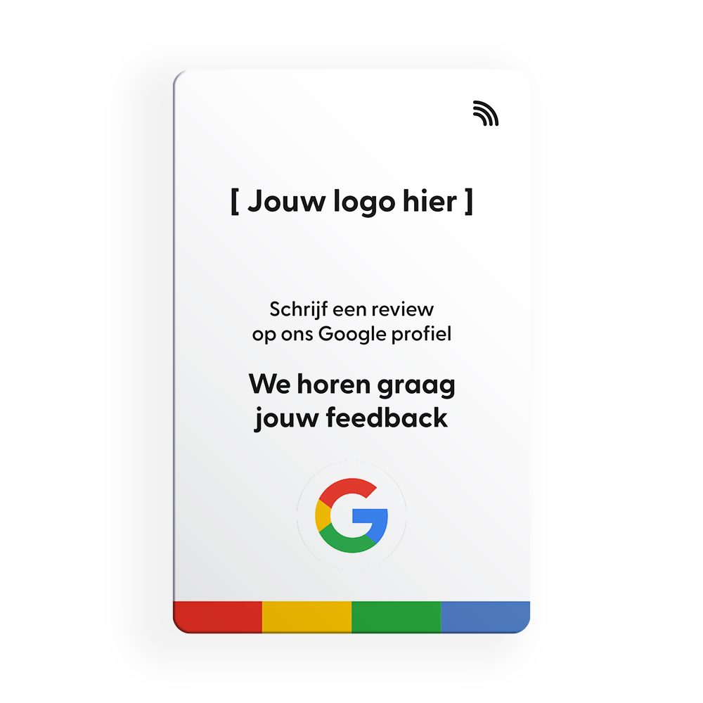 Google Review kaart – Wit – Eigen Logo
