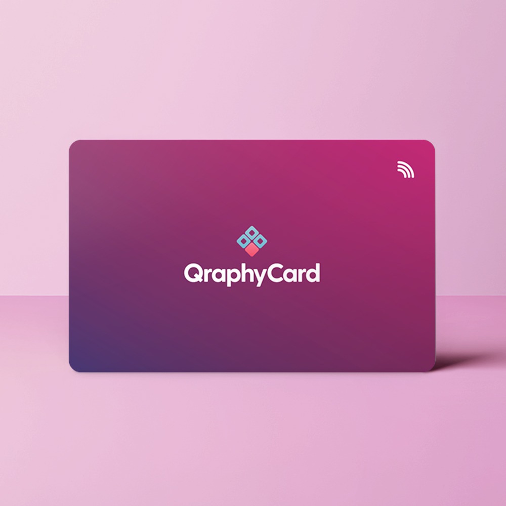 NFC Visitekaart Magenta Gradient