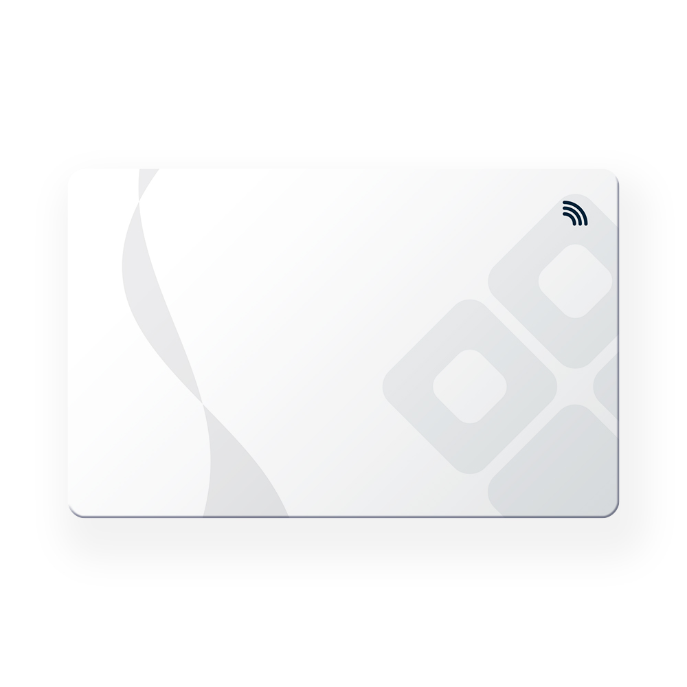 NFC Visitekaart – White Swirl – Gepersonaliseerd