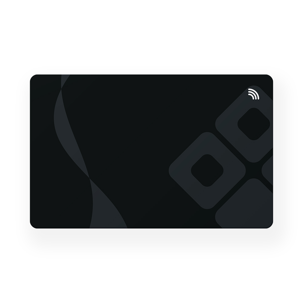 NFC Visitekaart – Black Swirl – Gepersonaliseerd