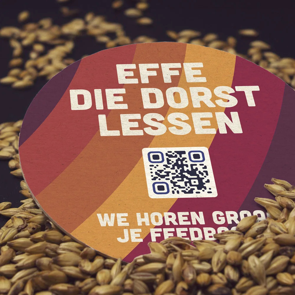 Bierviltje met QR-Code