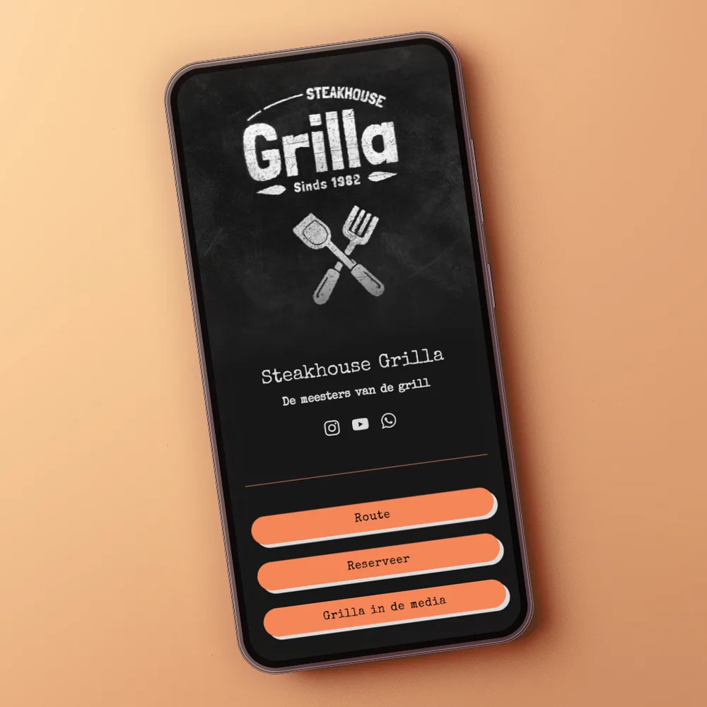 Landingspagina Restaurant