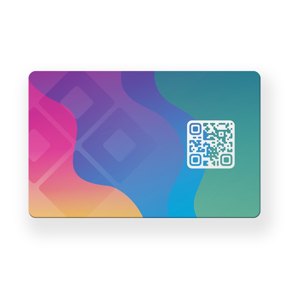 NFC Visitekaart Bliss — de achterkant