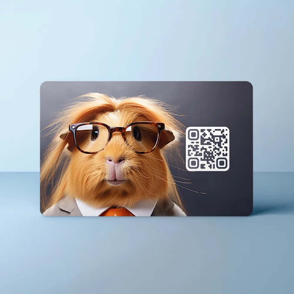 NFC Visitekaart Animals inc. – Cavia — de achterkant