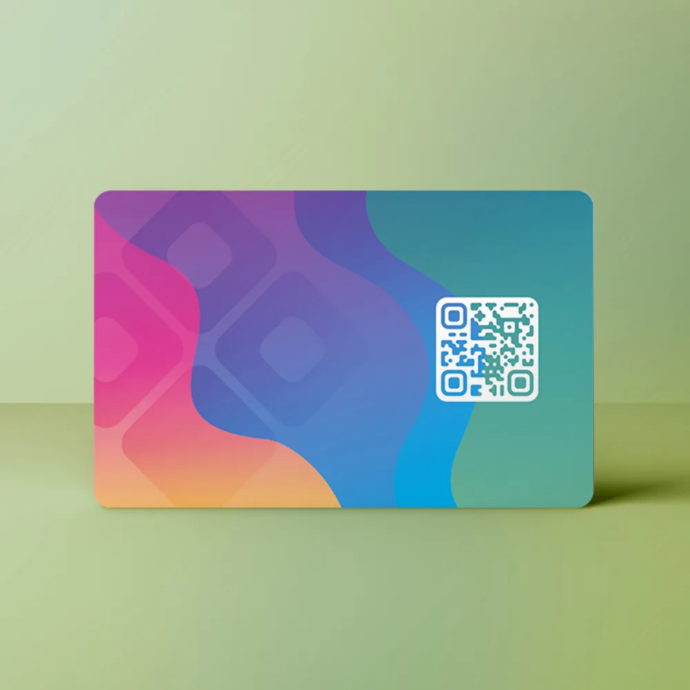 NFC Visitekaart Bliss — de achterkant