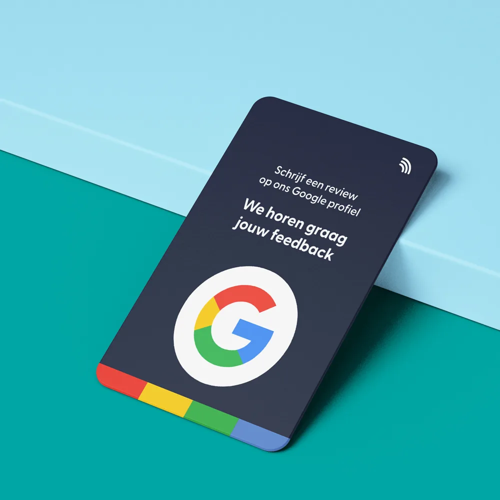 Google Review kaart | Donkerblauw, foto 3