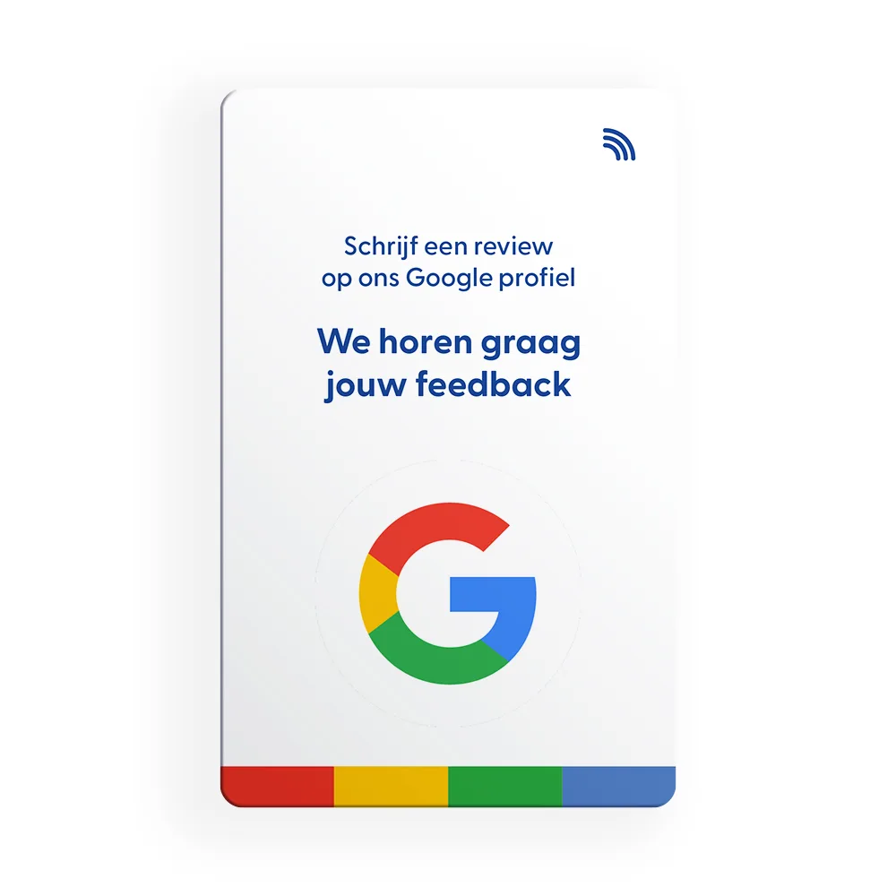 Google Review kaart – Wit