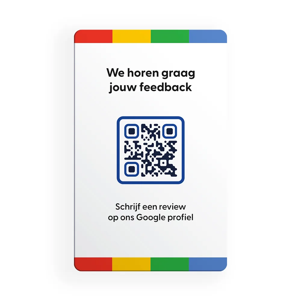 Google Review kaart – Wit – Eigen Logo, foto 3