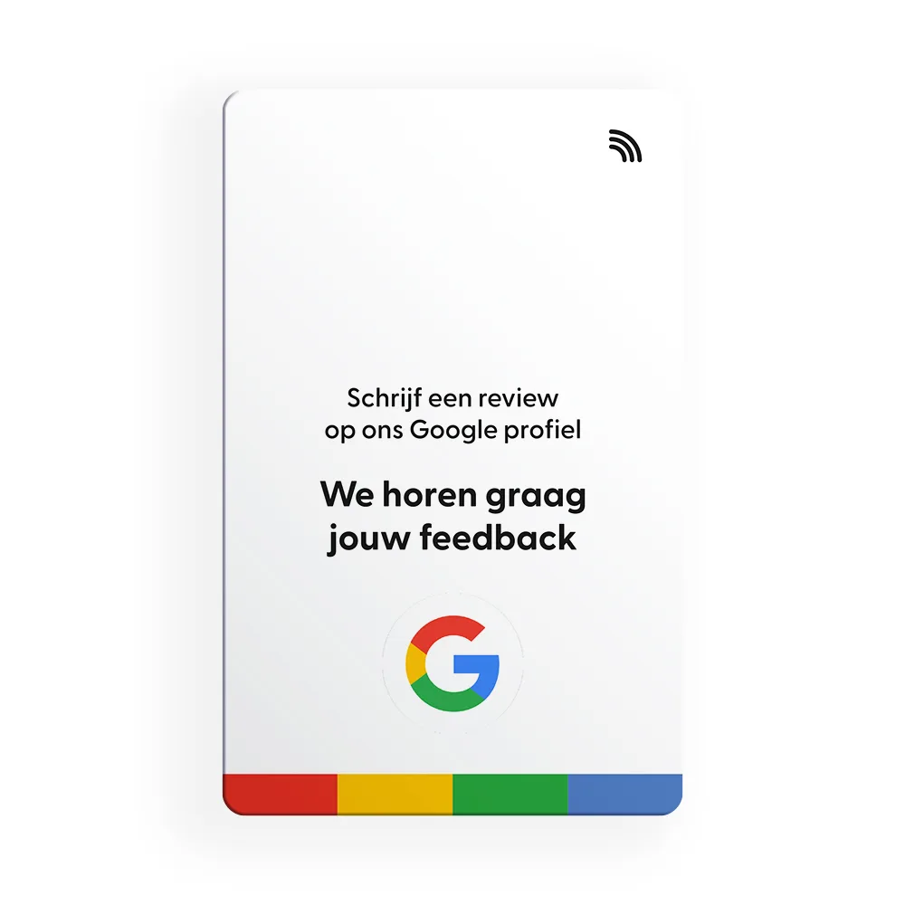 Google Review kaart – Wit – Eigen Logo, foto 2