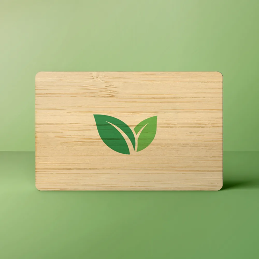 Houten Visitekaart met QR-Code én NFC
