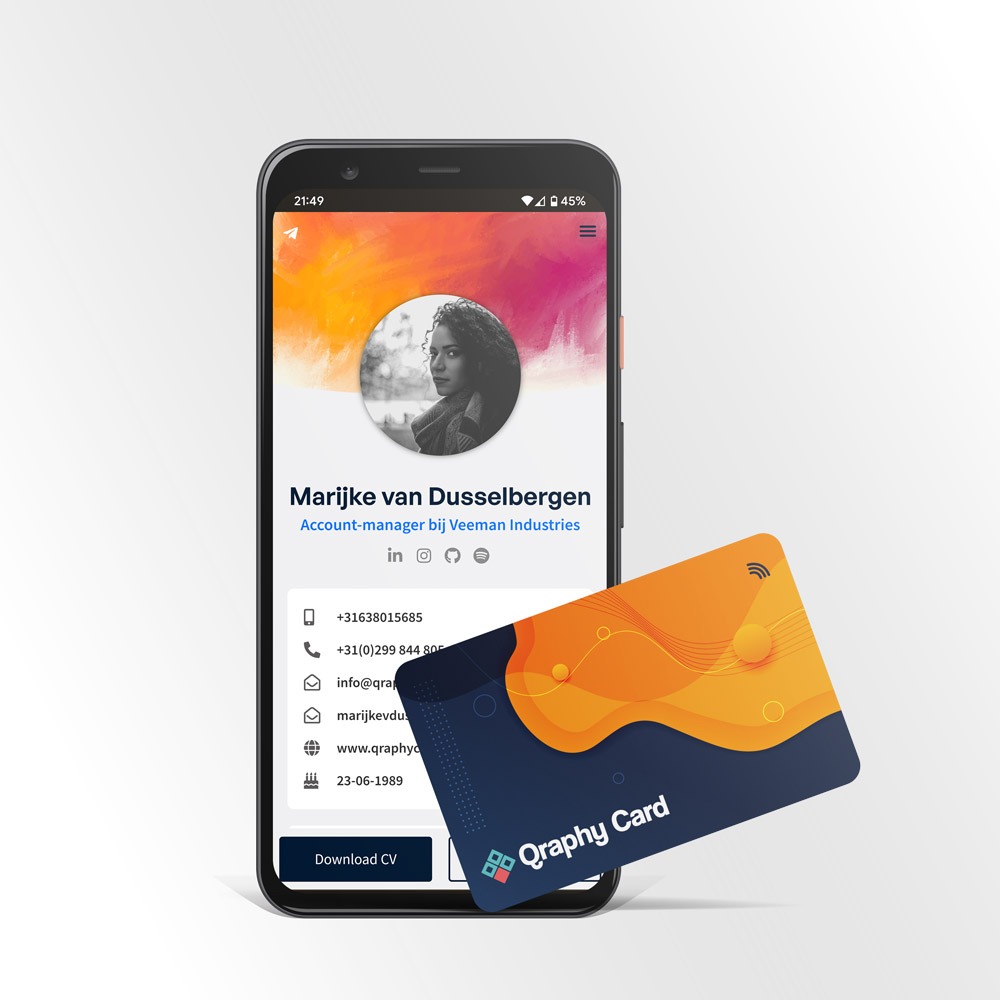 NFC Visitekaart – Eggcellent – Gepersonaliseerd, foto 3