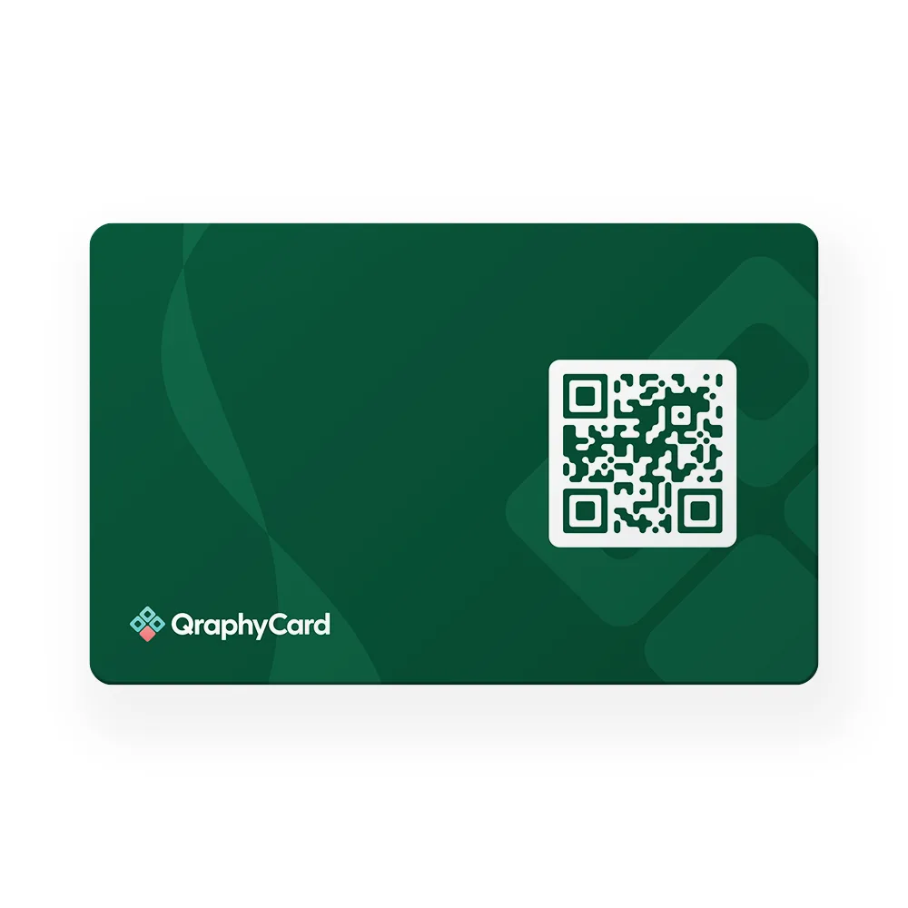 NFC Visitekaart – Groene Swirl – Gepersonaliseerd — de achterkant
