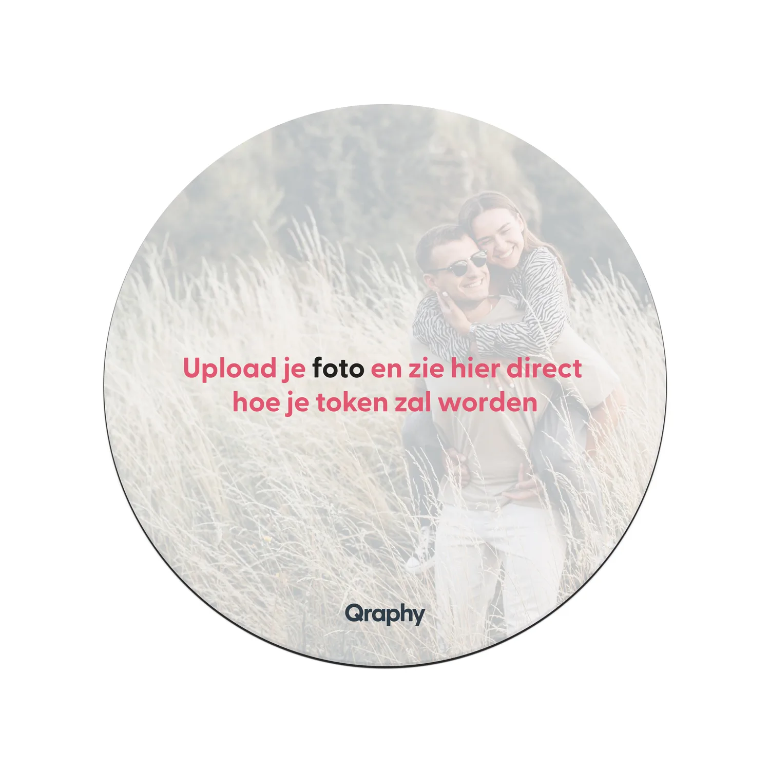 NFC Token – Personaliseren met Logo of Foto — de voorkant