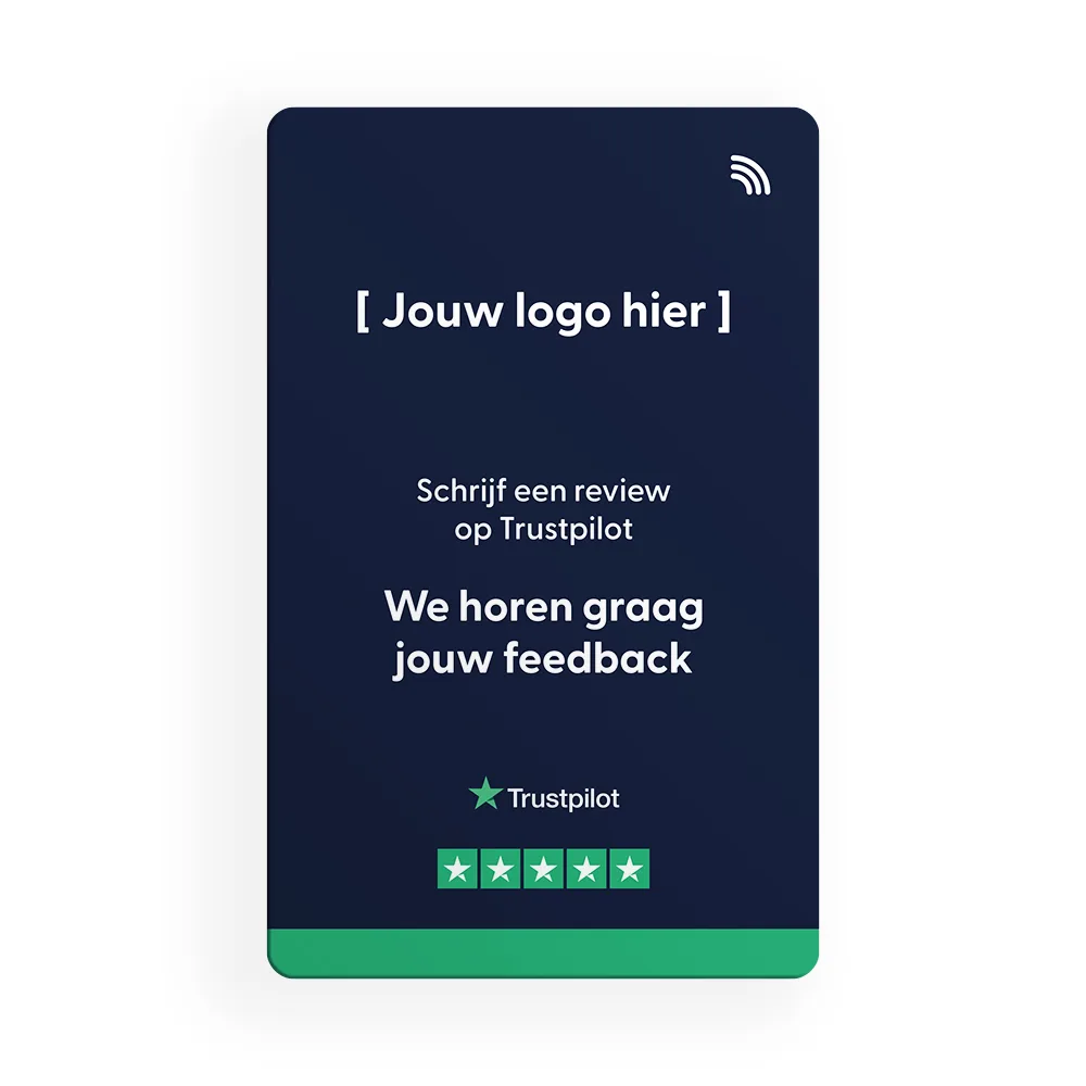 Trustpilot Review kaart – Eigen Logo