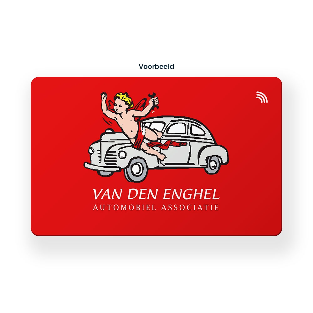 NFC Visitekaartje – Eigen ontwerp — de voorkant