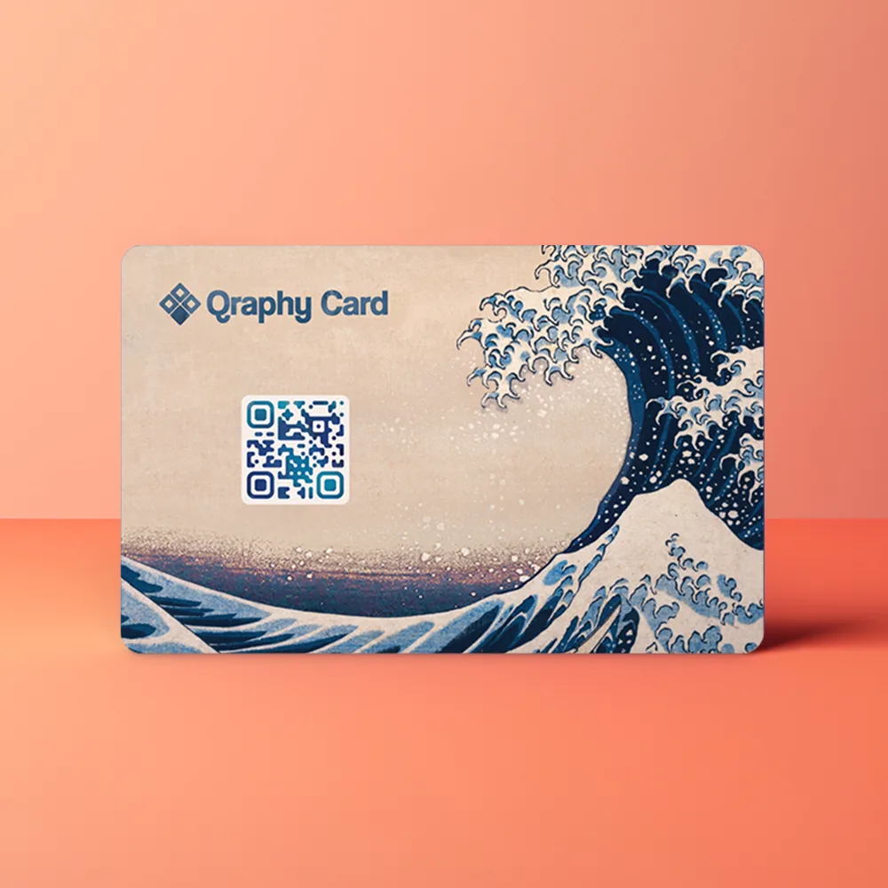 NFC Visitekaart The Great Wave — de achterkant