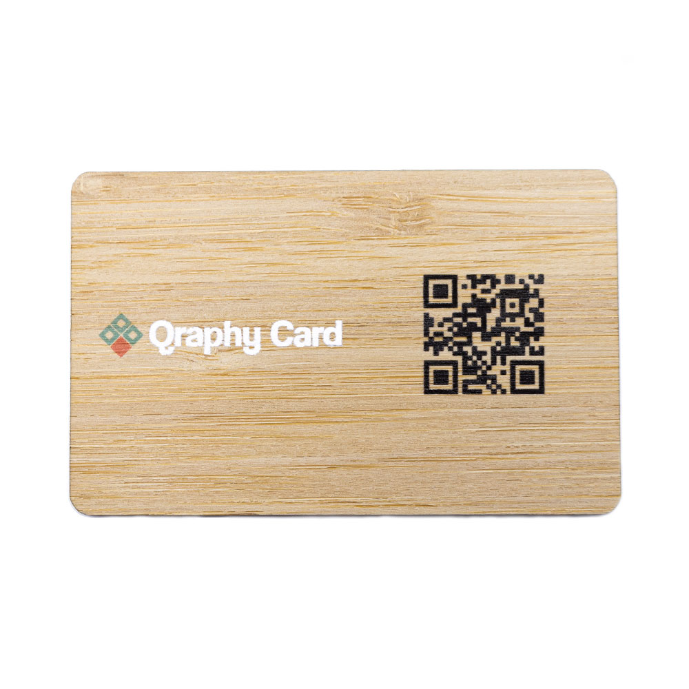 Houten Visitekaart met NFC en QR-Code, foto 3