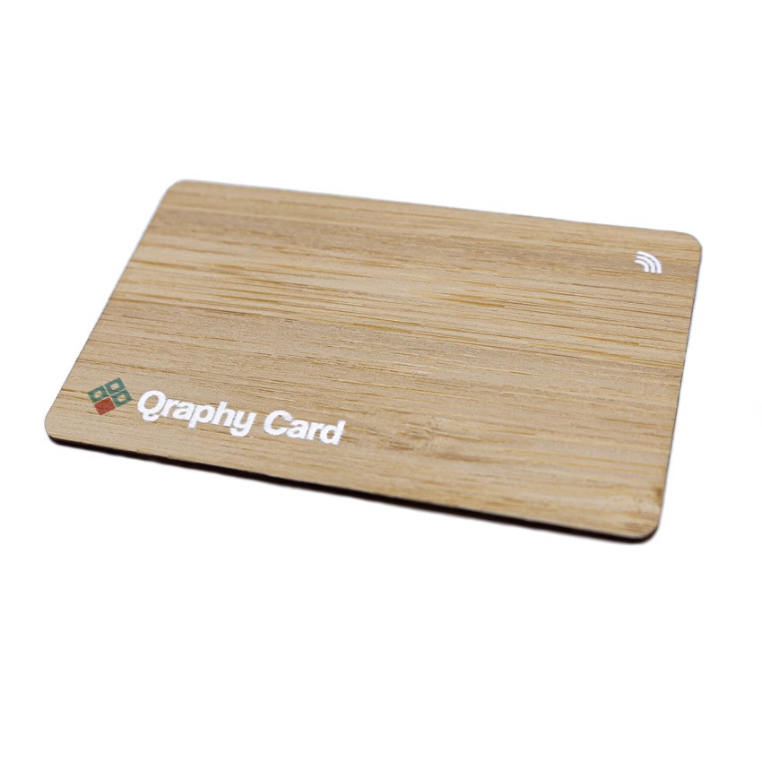 Houten Visitekaart met NFC en QR-Code, foto 2